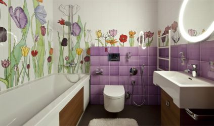 Варианты панно из плитки для ванной комнаты: 185+ (Фото) Вариантов на стену