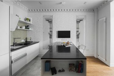 Полка для телевизора на стену (295+ Фото): Нюансы оформления (навесная, угловая, стеклянная)