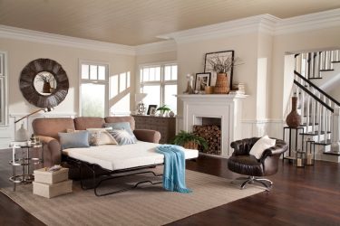 Современные Прямые и Узкие диваны со спальным местом от «А» до «Я» (175+Фото на кухню и в гостиную)