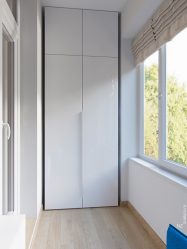 Дизайн Балкона со шкафом – экономим пространство квартиры (165+ Фото). Как сделать красивый Шкаф своими руками?