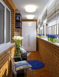 Дизайн Балкона со шкафом – экономим пространство квартиры (165+ Фото). Как сделать красивый Шкаф своими руками?