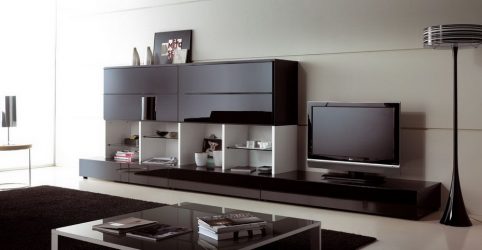 Красивый шкаф-стенка в Гостиную: 140+ Фото больших и модульных Стенок