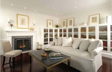 Книжные шкафы со стеклянными дверцами — 170+ (Фото) Вариантов моделей