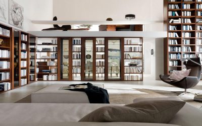 Книжные шкафы со стеклянными дверцами — 170+ (Фото) Вариантов моделей