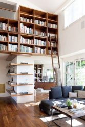 Книжные шкафы со стеклянными дверцами — 170+ (Фото) Вариантов моделей