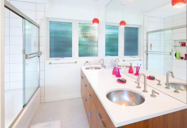 Шторки в ванную комнату: 175+ (Фото) Выбора для Вашего дизайна (тканевые, пластиковые,стеклянные)