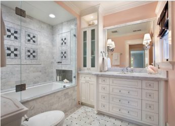 Шторки в ванную комнату: 175+ (Фото) Выбора для Вашего дизайна (тканевые, пластиковые,стеклянные)