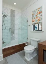 Шторки в ванную комнату: 175+ (Фото) Выбора для Вашего дизайна (тканевые, пластиковые,стеклянные)