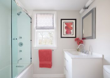 Шторки в ванную комнату: 175+ (Фото) Выбора для Вашего дизайна (тканевые, пластиковые,стеклянные)