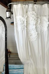 Шторки в ванную комнату: 175+ (Фото) Выбора для Вашего дизайна (тканевые, пластиковые,стеклянные)