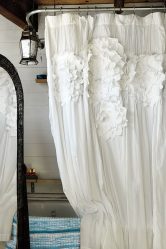 Шторки в ванную комнату: 175+ (Фото) Выбора для Вашего дизайна (тканевые, пластиковые,стеклянные)