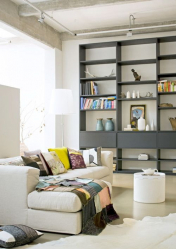 Стеллажи для комнат различной функциональности: 220+Фото Удобных зонирований для детской, гостиной