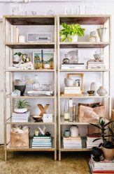 Стеллажи для комнат различной функциональности: 220+Фото Удобных зонирований для детской, гостиной