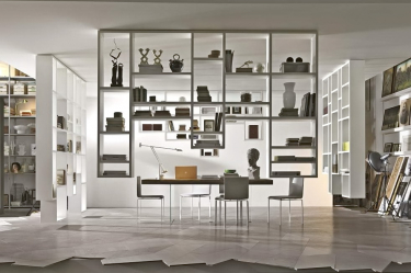 Стеллажи для комнат различной функциональности: 220+Фото Удобных зонирований для детской, гостиной