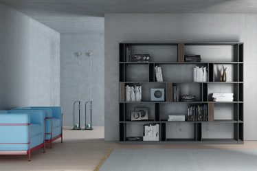 Стеллажи для комнат различной функциональности: 220+Фото Удобных зонирований для детской, гостиной