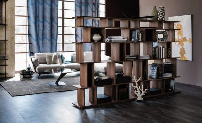 Стеллажи для комнат различной функциональности: 220+Фото Удобных зонирований для детской, гостиной