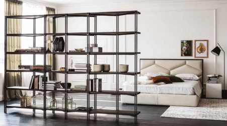 Стеллажи для комнат различной функциональности: 220+Фото Удобных зонирований для детской, гостиной