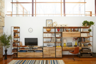 Стеллажи для комнат различной функциональности: 220+Фото Удобных зонирований для детской, гостиной