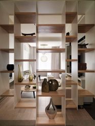 Стеллажи для комнат различной функциональности: 220+Фото Удобных зонирований для детской, гостиной