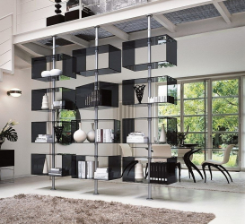 Стеллажи для комнат различной функциональности: 220+Фото Удобных зонирований для детской, гостиной