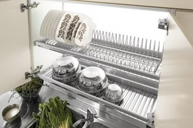 Кухонная сушилка для посуды в шкаф (115+ Фото) — встраиваемая, угловая, из нержавейки. Какую выберите Вы?