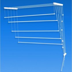 85+ Фото Приспособлений для Сушки белья на балконе своими руками: Вешалка, Лианы, Веревки. Какой Вариант выбрать?