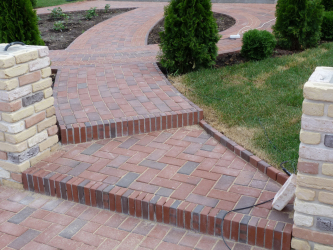 Дорожки на даче из тротуарной плитки — Дизайн красивого двора (120+ Фото)