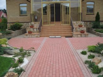 Дорожки на даче из тротуарной плитки — Дизайн красивого двора (120+ Фото)