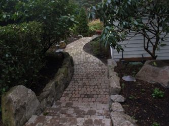 Дорожки на даче из тротуарной плитки — Дизайн красивого двора (120+ Фото)