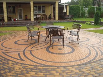 Дорожки на даче из тротуарной плитки — Дизайн красивого двора (120+ Фото)