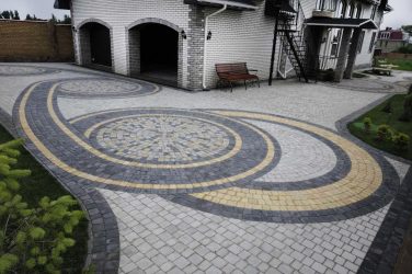 Дорожки на даче из тротуарной плитки — Дизайн красивого двора (120+ Фото)