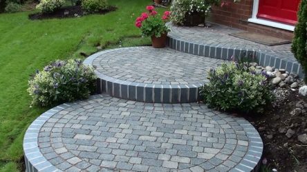 Дорожки на даче из тротуарной плитки — Дизайн красивого двора (120+ Фото)