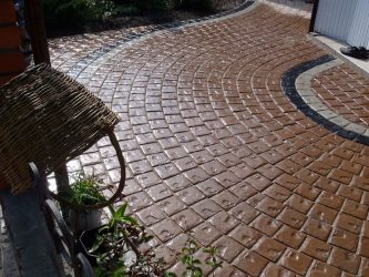 Дорожки на даче из тротуарной плитки — Дизайн красивого двора (120+ Фото)