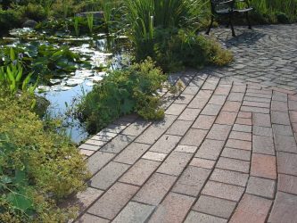 Дорожки на даче из тротуарной плитки — Дизайн красивого двора (120+ Фото)