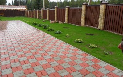 Дорожки на даче из тротуарной плитки — Дизайн красивого двора (120+ Фото)