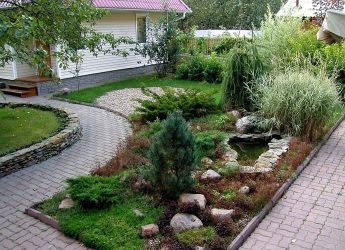 Дорожки на даче из тротуарной плитки — Дизайн красивого двора (120+ Фото)