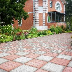 Дорожки на даче из тротуарной плитки — Дизайн красивого двора (120+ Фото)
