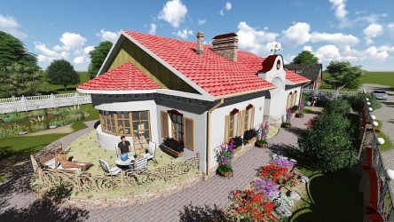 Дорожки на даче из тротуарной плитки — Дизайн красивого двора (120+ Фото)