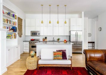 Встроенные кухни (150+ Фото): Как выбрать технику? (холодильник, духовой шкаф, вытяжка)