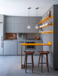 Встроенные кухни (150+ Фото): Как выбрать технику? (холодильник, духовой шкаф, вытяжка)