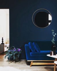 Синий цвет в интерьере — Цвет неба и моря (215+ Фото) Эксклюзивного дизайна