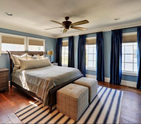 Синий цвет в интерьере — Цвет неба и моря (215+ Фото) Эксклюзивного дизайна