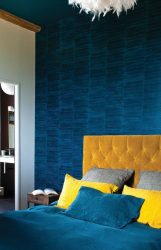 Синий цвет в интерьере — Цвет неба и моря (215+ Фото) Эксклюзивного дизайна