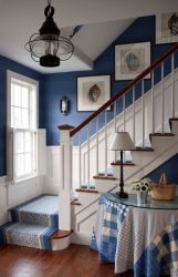 Синий цвет в интерьере — Цвет неба и моря (215+ Фото) Эксклюзивного дизайна