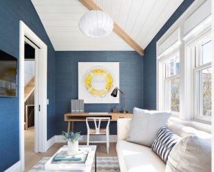 Синий цвет в интерьере — Цвет неба и моря (215+ Фото) Эксклюзивного дизайна