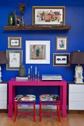 Синий цвет в интерьере — Цвет неба и моря (215+ Фото) Эксклюзивного дизайна