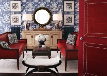 Синий цвет в интерьере — Цвет неба и моря (215+ Фото) Эксклюзивного дизайна