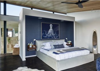 Синий цвет в интерьере — Цвет неба и моря (215+ Фото) Эксклюзивного дизайна