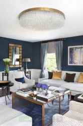 Синий цвет в интерьере — Цвет неба и моря (215+ Фото) Эксклюзивного дизайна