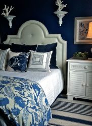 Синий цвет в интерьере — Цвет неба и моря (215+ Фото) Эксклюзивного дизайна